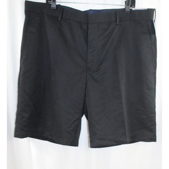 NWT Jack Nicklaus Mens Black Flat Front Polyester Golf Shorts 40 - Picture 1 of 6